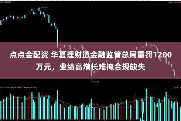点点金配资 华夏理财遭金融监管总局重罚1200万元，业绩高增长难掩合规缺失