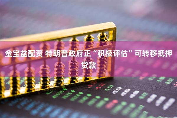 金宝盆配资 特朗普政府正“积极评估”可转移抵押贷款